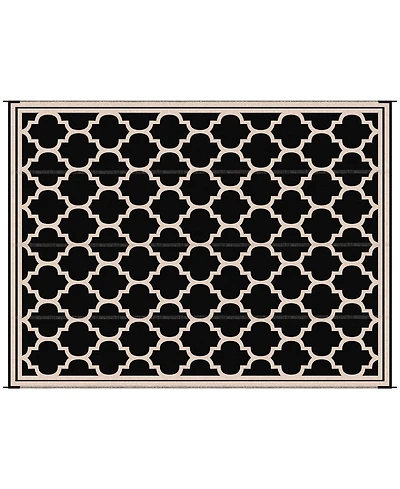 Outsunny Outdoor Rug, 9' x 12' Plastic Rug