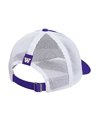 Adidas Men's Purple Washington Huskies Mascot Block Letter Slouch Trucker Adjustable Hat