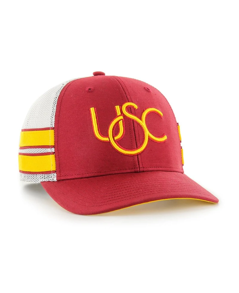 '47 Brand Men's Cardinal Usc Trojans Straight Eight Adjustable Trucker Hat