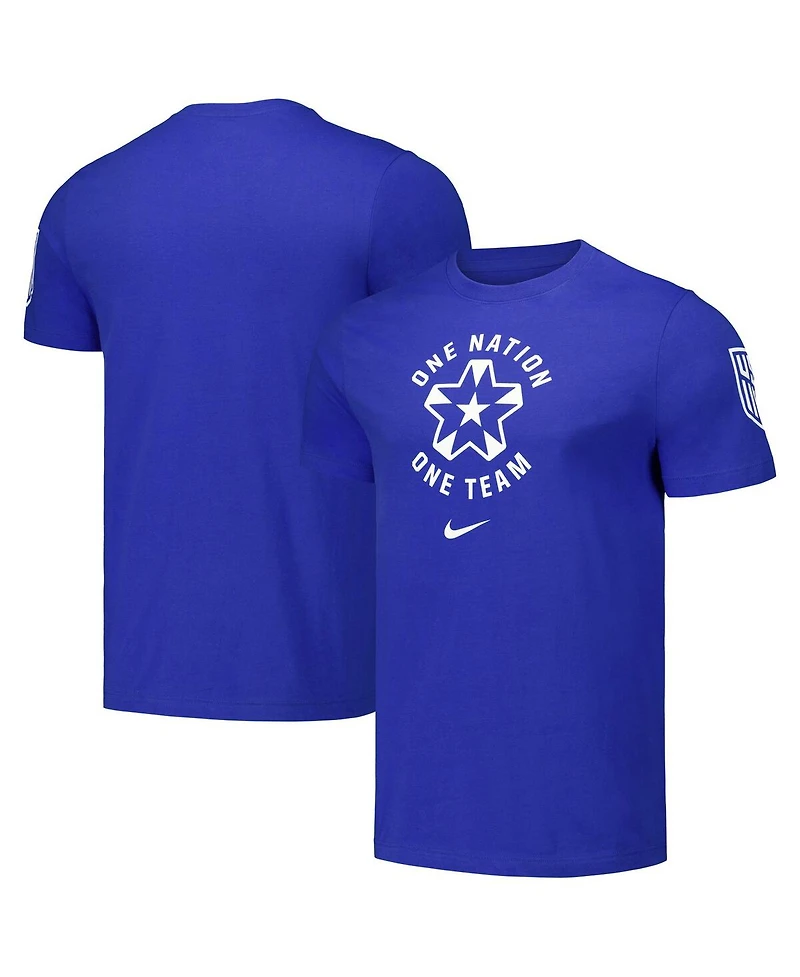 Nike Men's Royal Usmnt Localized Core Cotton T-Shirt
