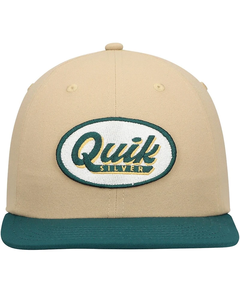 Quiksilver Men's Tan/Green Field Posture Adjustable Hat