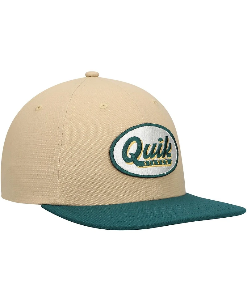 Quiksilver Men's Tan/Green Field Posture Adjustable Hat