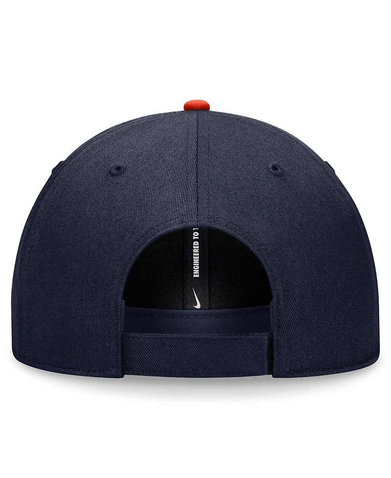 Nike Men's Navy/Orange Houston Astros Evergreen Club Performance Adjustable Hat