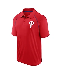 Fanatics Men's Red Philadelphia Phillies Strong Alone Raglan Polo