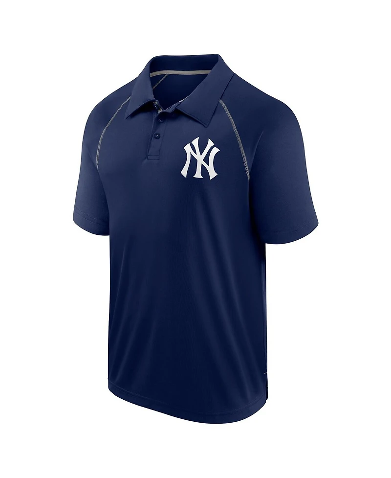 Fanatics Men's Navy New York Yankees Strong Alone Raglan Polo