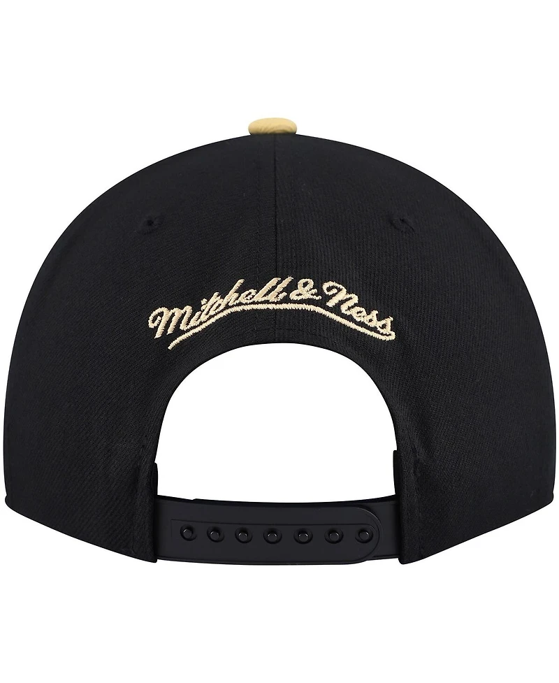 Mitchell & Ness Men's Black/Gold Purdue Boilermakers 2-Tone 2.0 Snapback Hat