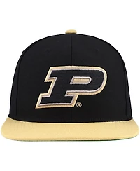 Mitchell & Ness Men's Black/Gold Purdue Boilermakers 2-Tone 2.0 Snapback Hat