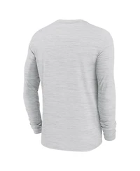 Nike Men's White Ohio State Buckeyes 2024 Sideline Velocity Performance Long Sleeve T-Shirt