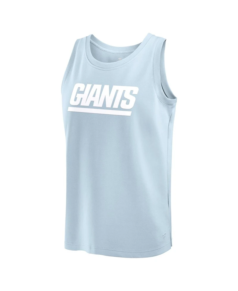 Fanatics Men's Light Blue New York Giants Elements Tank Top