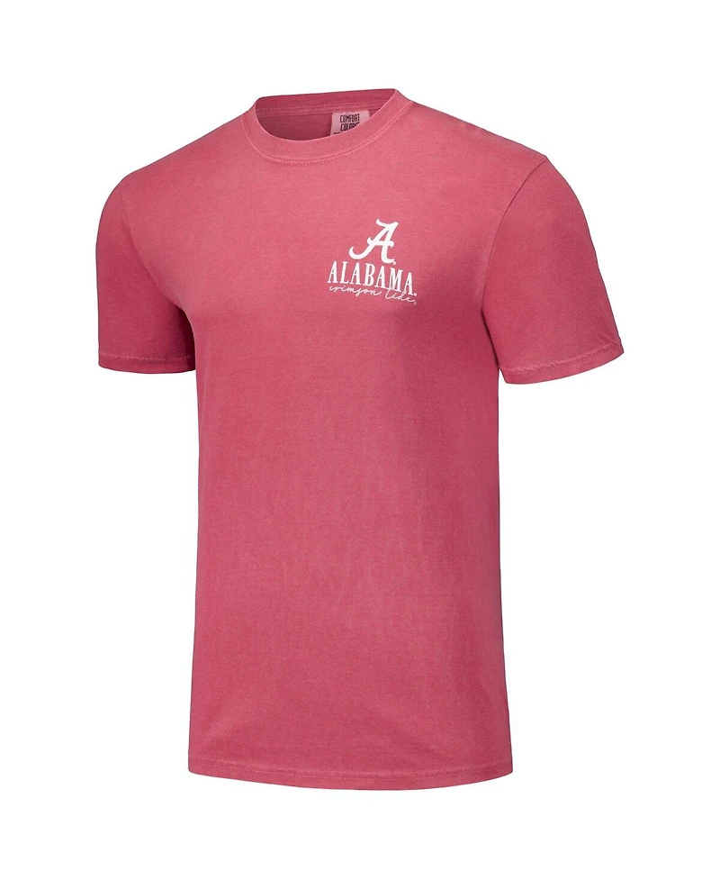Image One Men's and Women's Crimson Alabama Crimson Tide Hyper Local Campus Poster T-Shirt
