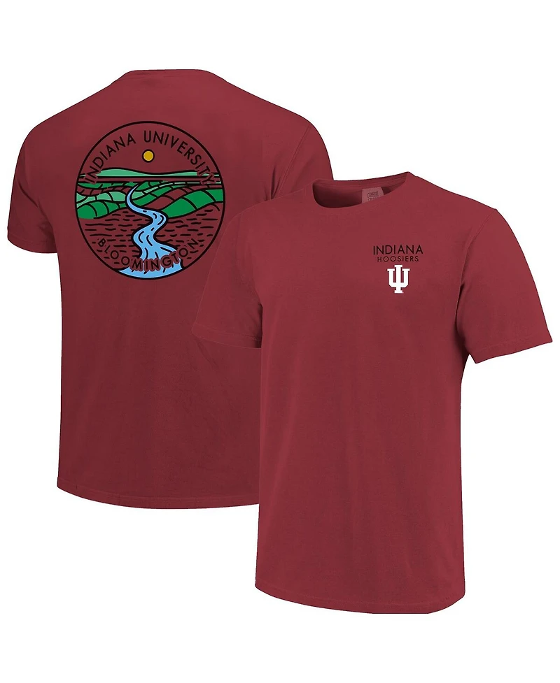 Image One Men's and Women's Crimson Indiana Hoosiers Scenic Comfort Colors T-Shirt
