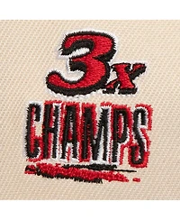 Mitchell & Ness Men's Cream/Red Miami Heat 3x Nba Champions Soul Legacy Defined Snapback Hat