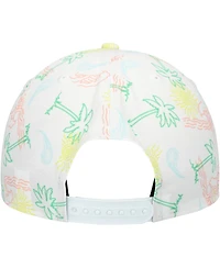 New Era Men's White Orlando Magic Palm Trees and Waves Golfer Adjustable Hat
