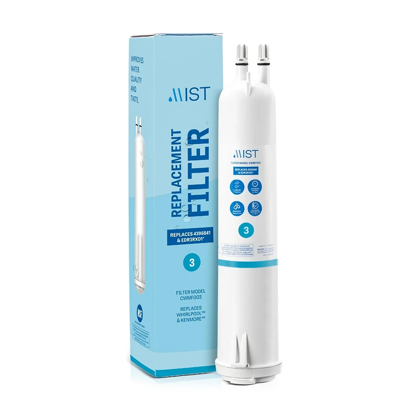 Mist 4396841 Water Filter Replacement for EDR3RXD1, Everydrop Filter 3, Compatible with 4396841, 4396710, Kenmore 46-9083, 46-9030