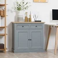 Homcom Buffet Cabinet with 2 Storage Drawers and Cabinet