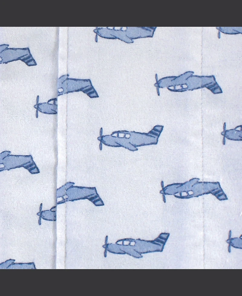 Hudson Baby Infant Boy Cotton Flannel Burp Cloths and Receiving Blankets
