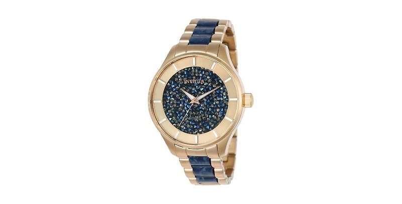 Invicta Women's Angel Quartz 3 Hand Dial Stainless Steel Bracelet Watch