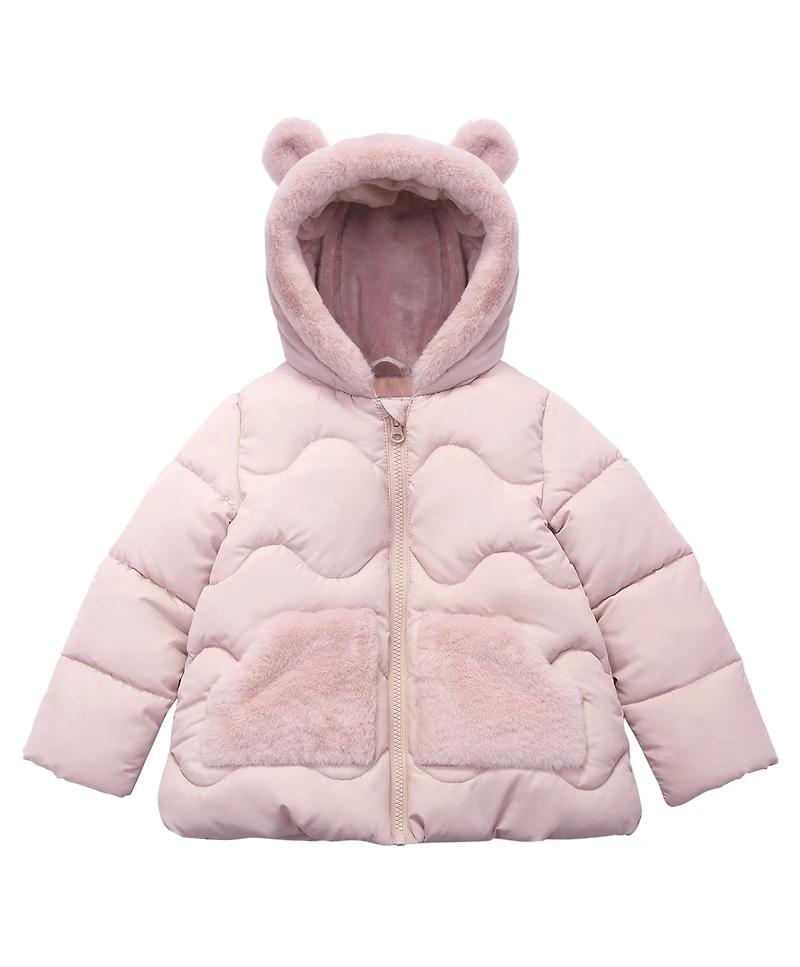 Rokka&Rolla Toddler Girls Soft Lined Puffer Jacket 2T-5T