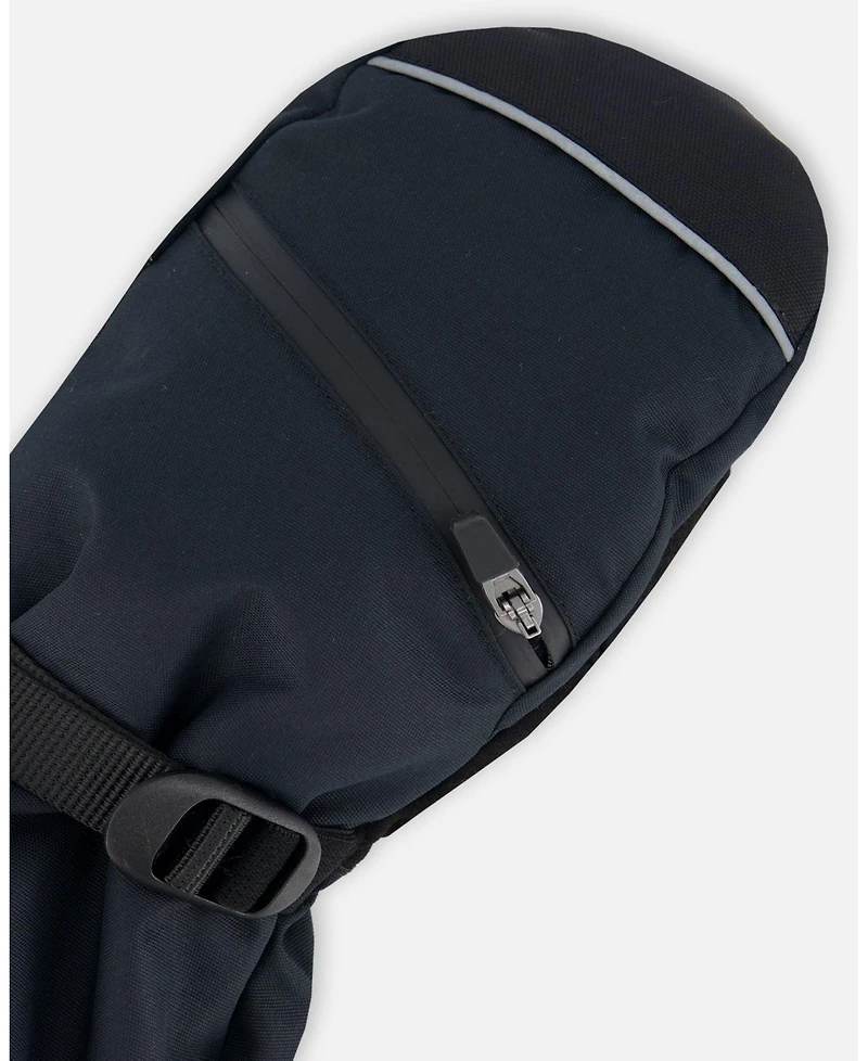 Deux par Kids Unisex Technical Mittens Black - Toddler|Child