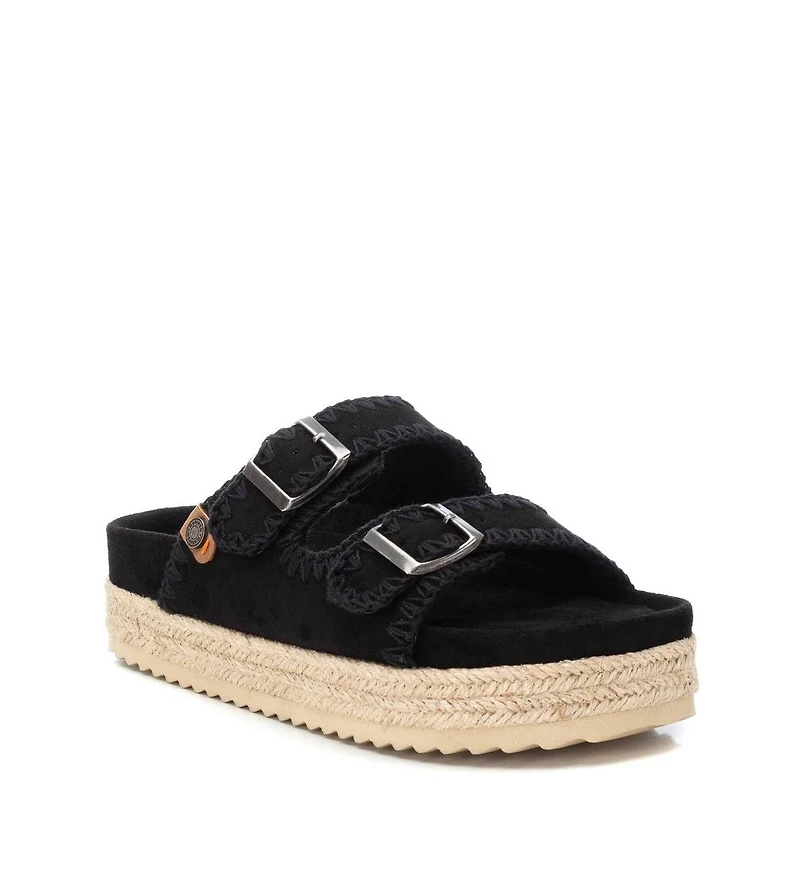 Women's Suede Flat Sandals By Xti