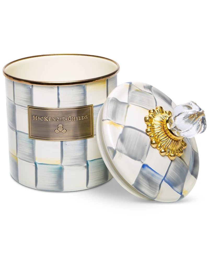 Mackenzie-Childs Sterling Check Small Canister