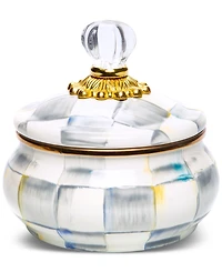 Mackenzie-Childs Sterling Check Squashed Pot