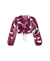 City Chic Women's Fiesta Print Top