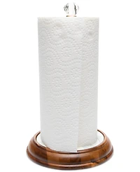 Mackenzie-Childs Sterling Check Wood Paper Towel Holder