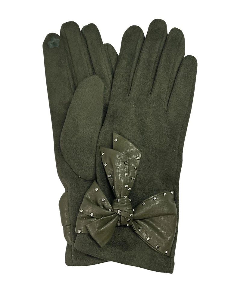Marcus Adler Suede Glove with Bow