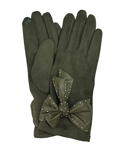 Marcus Adler Suede Glove with Bow