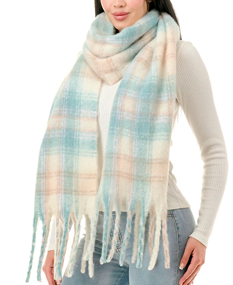 Marcus Adler Plaid Scarf