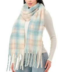 Marcus Adler Plaid Scarf