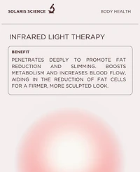 Solaris Laboratories Ny Infrared and Red Led Slimming Belt with Full Body Adjustability