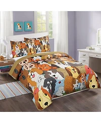 MarCielo Kids Girls Quilt Set Bedspread Coverlet Set WX200 Full