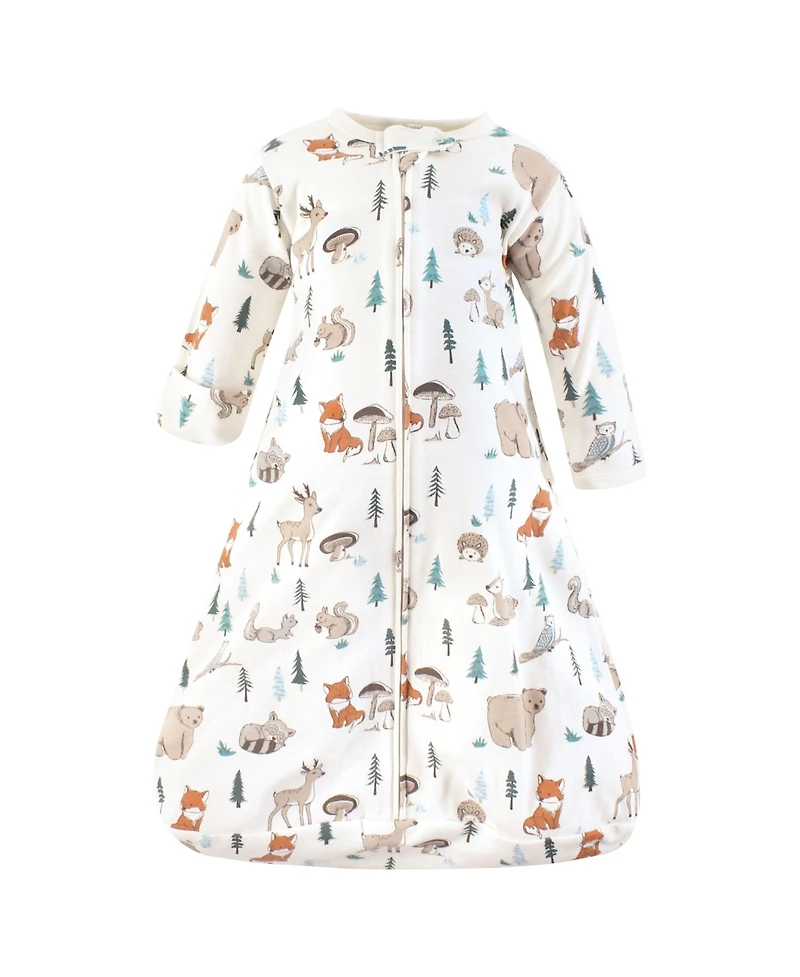 Hudson Baby Boys Cotton Long-Sleeve Wearable Sleeping Bag, Sack, Blanket