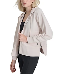 Dkny Women's Tech Ottoman Full-Zip Hoodie