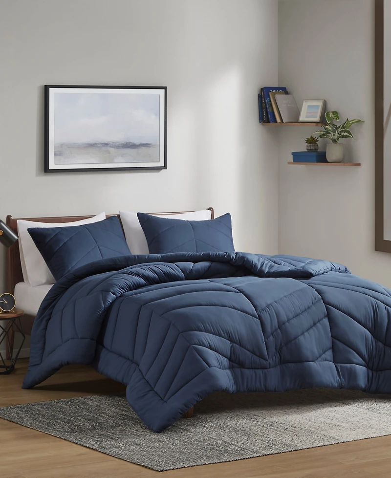 Intelligent Design Remy Quilted Chevron -Pc. Comforter Set