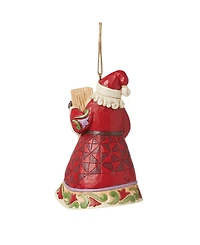 Jim Shore Santa Holds Believe Porch Board Ornament