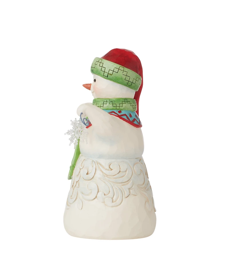 Jim Shore Snowman with Snowflake Figurine