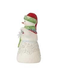 Jim Shore Snowman with Snowflake Figurine