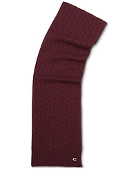 Coach Soft Rib Cable Knit Scarf