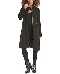 Karl Lagerfeld Paris Women's Zip-Front Boucle Coat, Created for Macy's