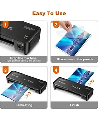Bonsaii Laminator, 9 Inch Thermal Laminator Machine with Never Jam Technology for Doc/Posters/Photo, Personal Laminating Machine Simple Convenient for