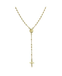 Bling Jewelry 18K Gold Plated Brass Virgin Mary Catholic Rosary Beads Necklace Prayer Virgin De Guadalupe Rosario Crucifijo