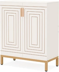 Tribesigns Shoe Cabinet with Doors, 20 Pairs Entryway Shoe Storage Cabinet with Shelves, 5-Tier Modern Free Standing Shoe Racks Storage Organizer for