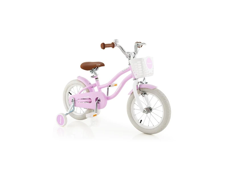 Children's Bicycle with Front Handbrake and Rear Coaster Brake Safe Easy-to-Ride Bike for Kids