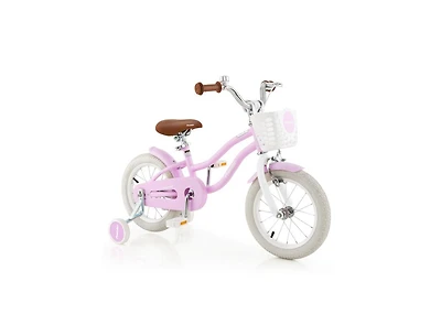 Children's Bicycle with Front Handbrake and Rear Coaster Brake Safe Easy-to-Ride Bike for Kids