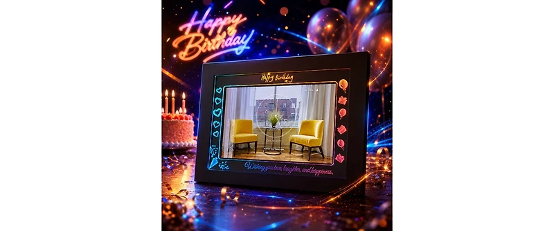 Eco4Life 10.1” Wi-Fi Lighting Digital Photo frame – Mother Days Frame