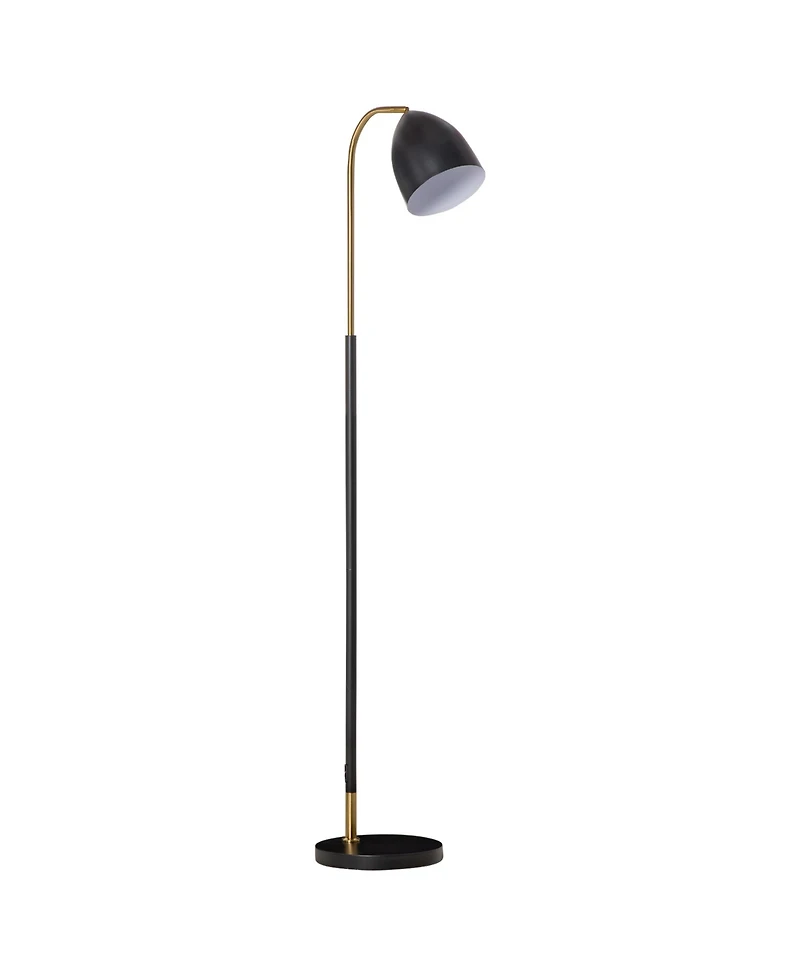 Homcom 63" Flexible Arc Shade Floor Reading Light for Living Room, /