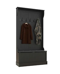 Homcom 3-In-1 Hall Tree Storage Bench and Coat Rack